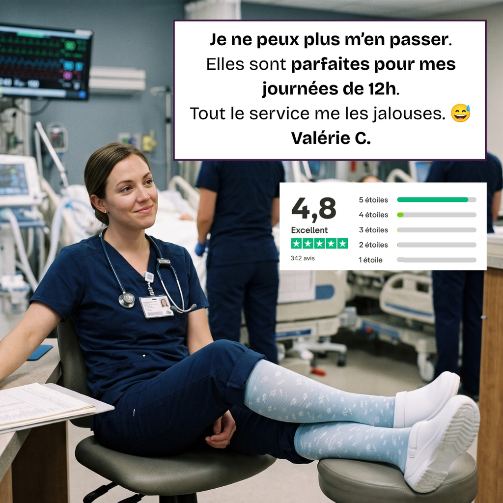 Chaussettes de compression anti-jambes lourdes