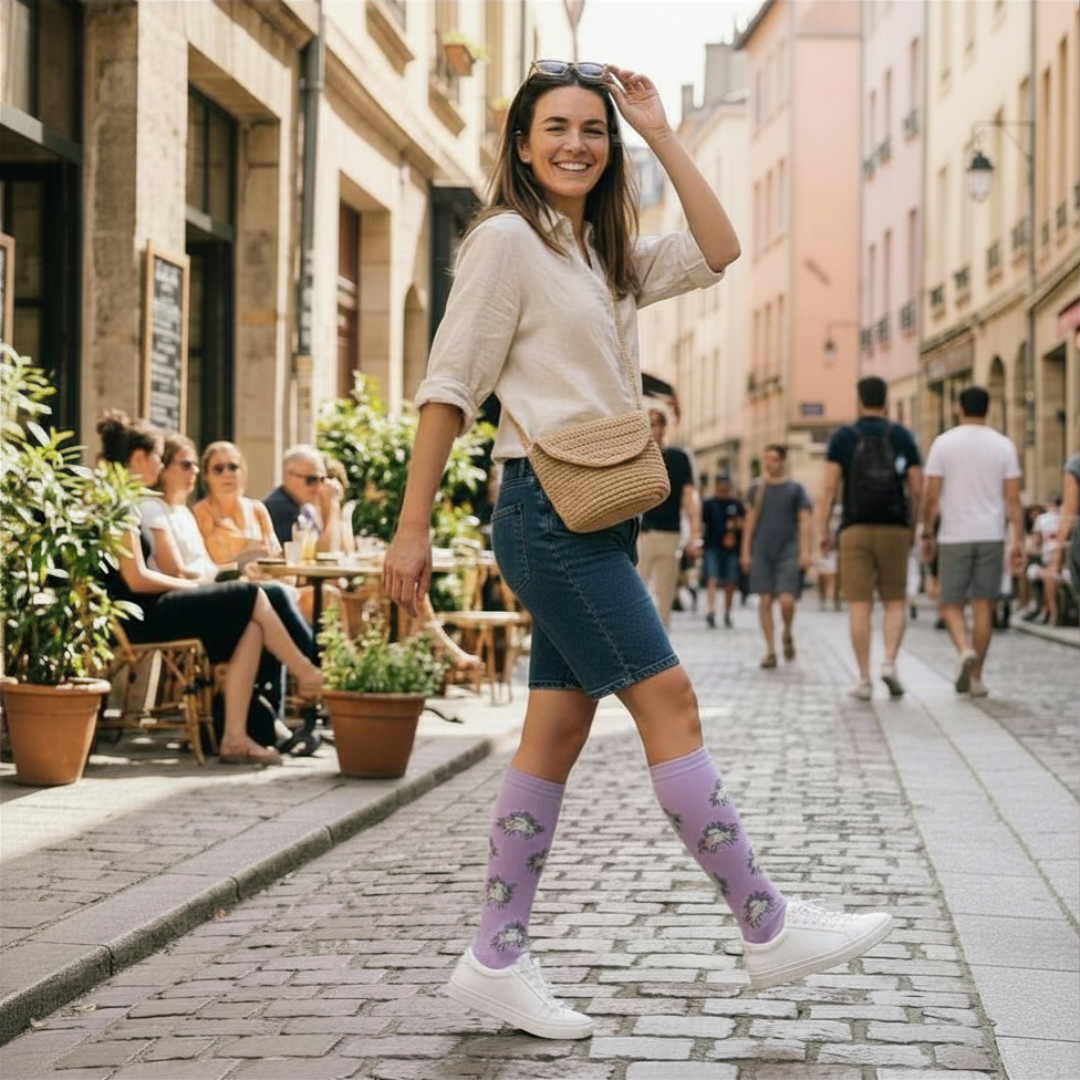 Chaussettes de compression anti-jambes lourdes