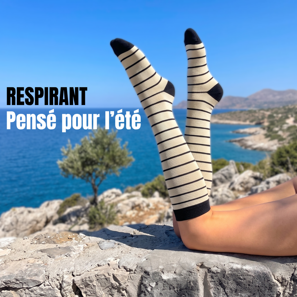 Chaussettes de compression anti-jambes lourdes