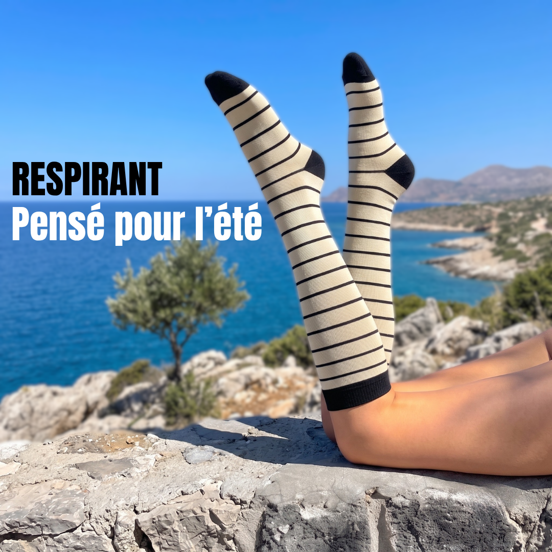 Chaussettes de compression anti-jambes lourdes