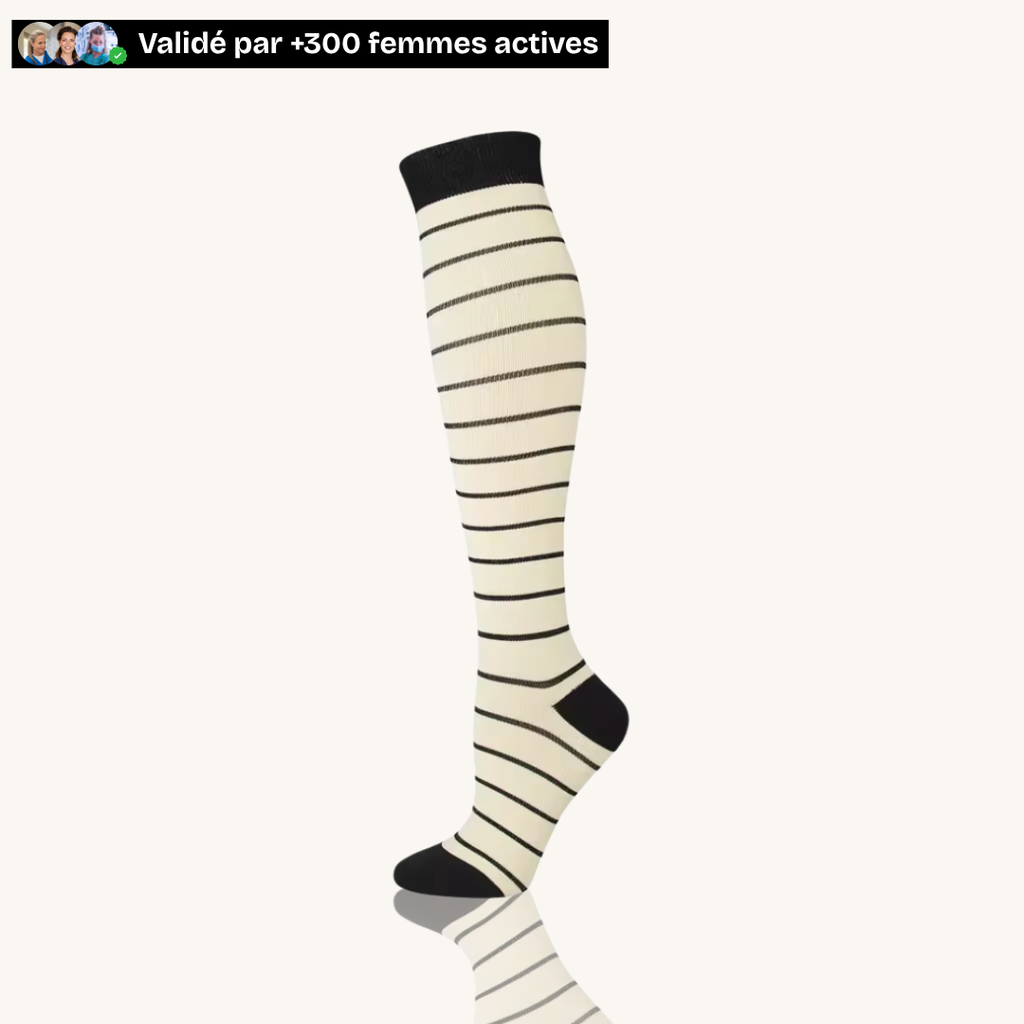 Chaussettes de compression anti-jambes lourdes