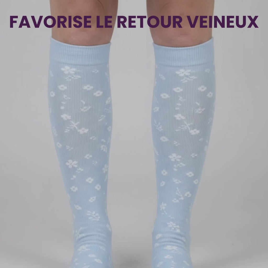 Chaussettes de compression anti-jambes lourdes
