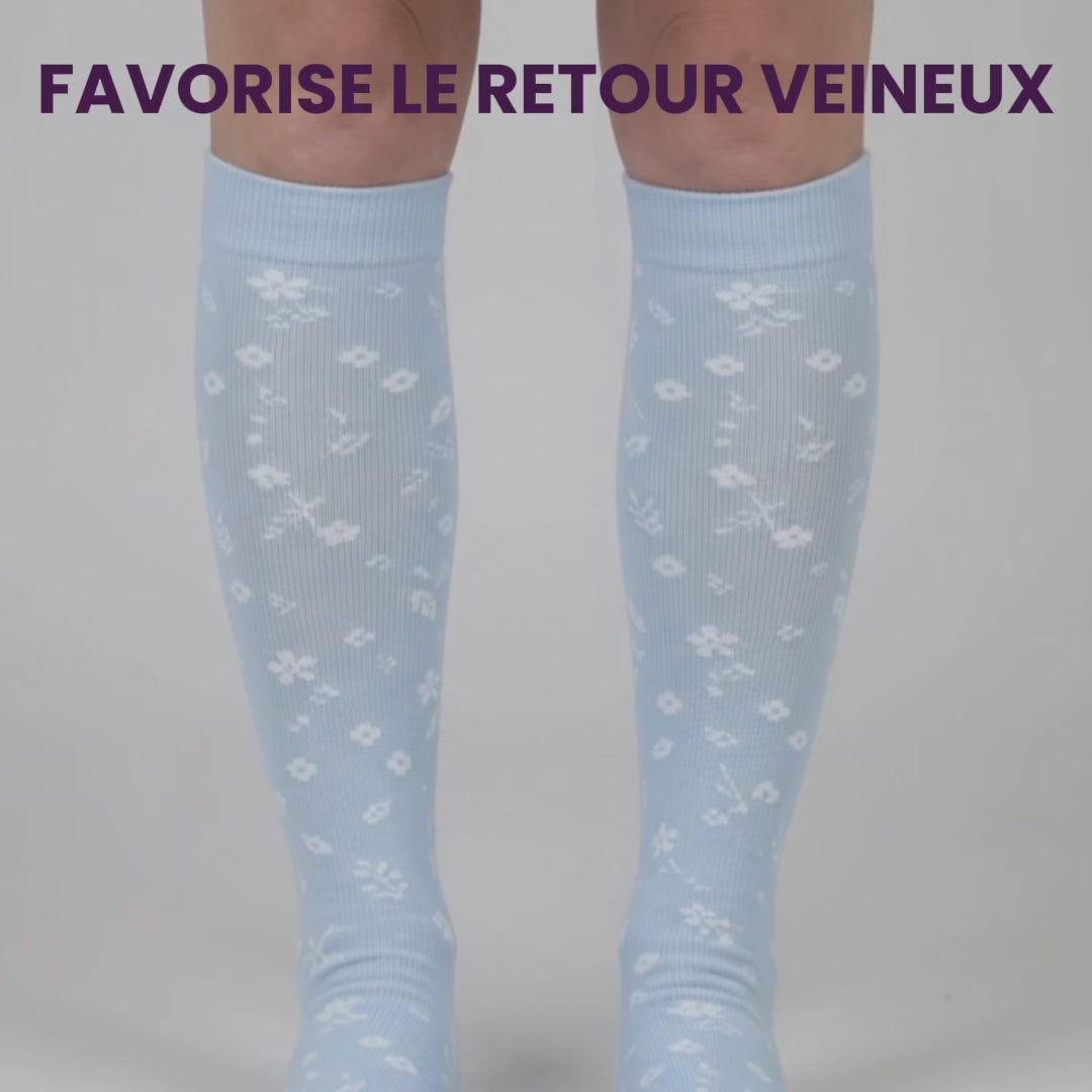 Chaussettes de compression anti-jambes lourdes